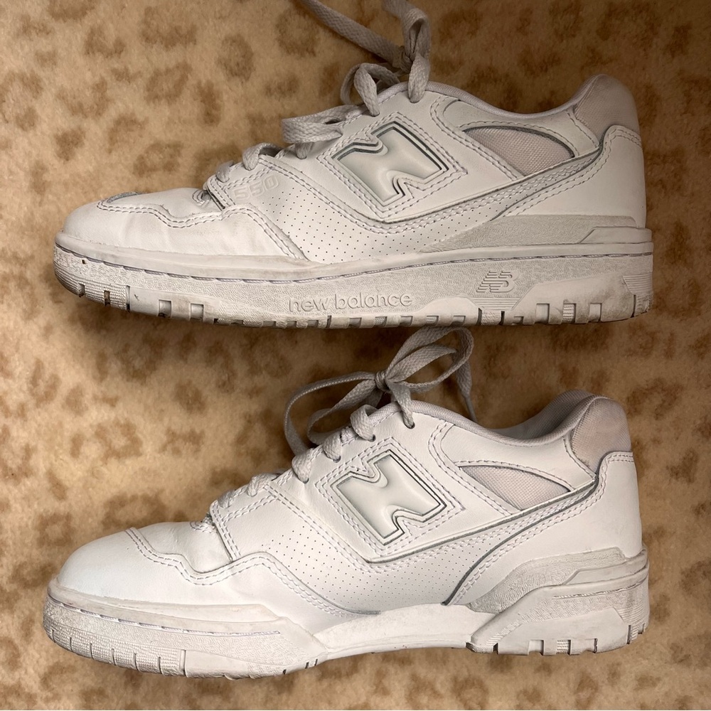 New Balance white 550 sneakers - Picture 2 of 12